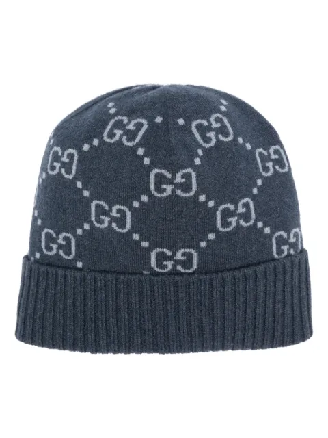 Gucci GG-jacquard cashmere beanie