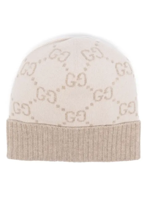Gucci GG-jacquard cashmere beanie