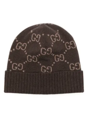 Gucci モノグラム ハット | ニュートラル | FARFETCH JP