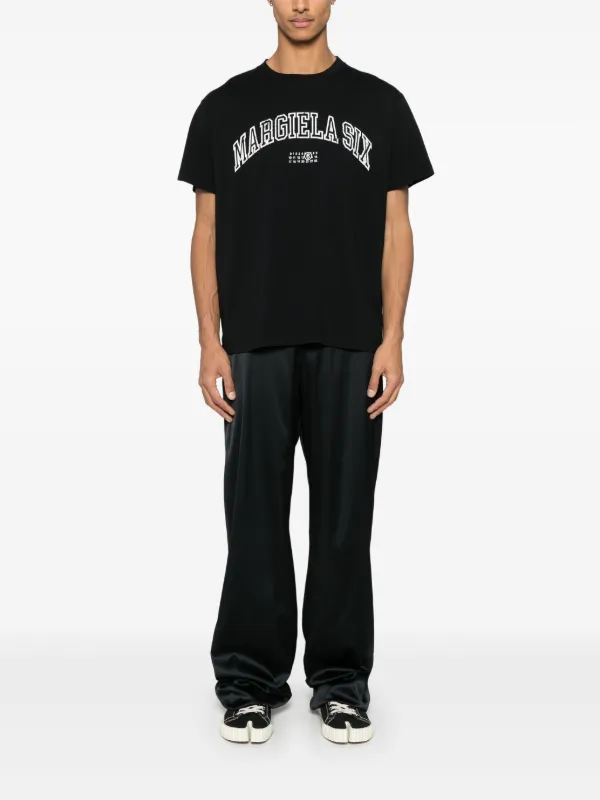 MM6 Maison Margiela プリント Tシャツ | ブラック | FARFETCH JP