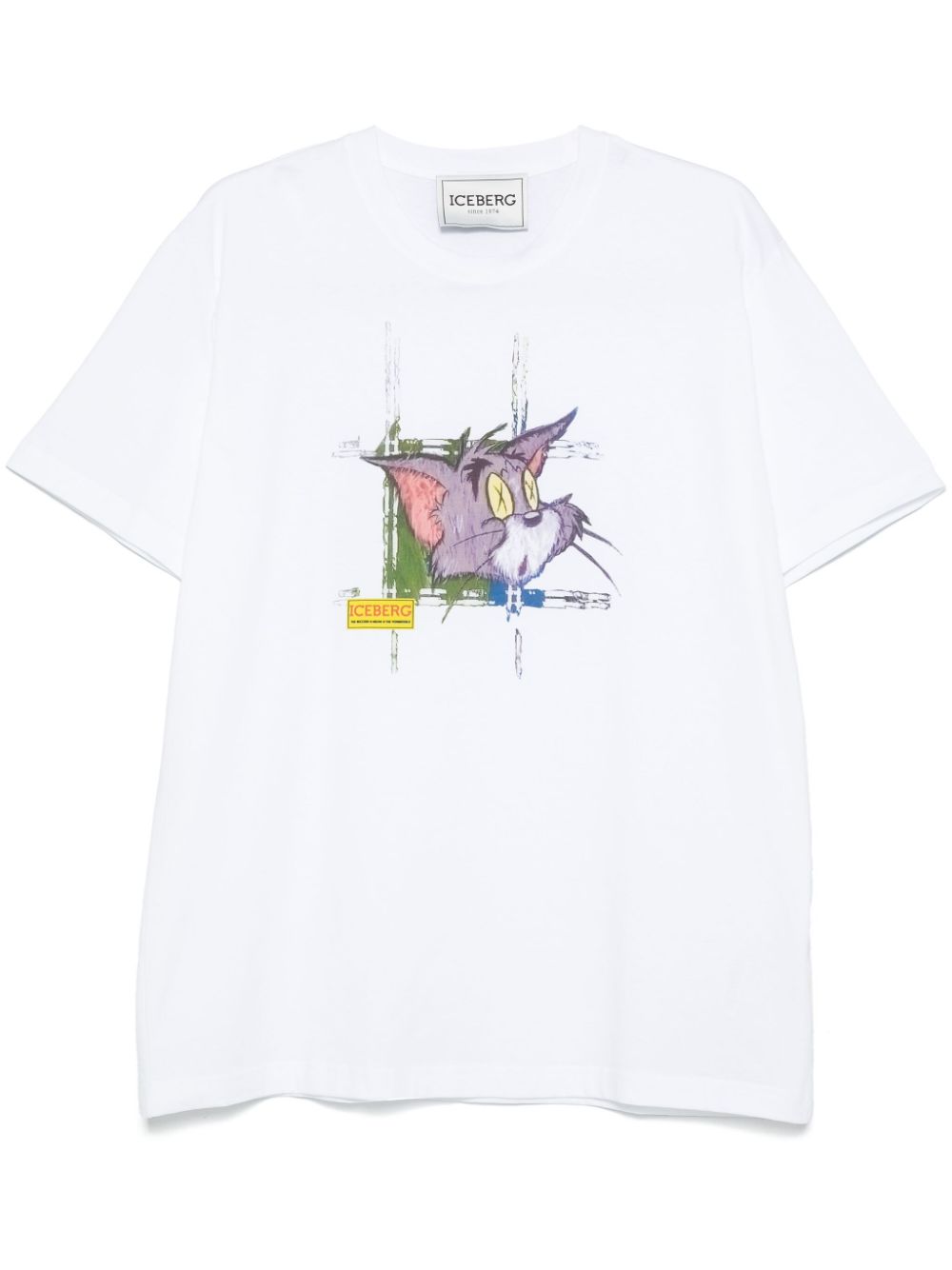 Iceberg T-shirt met Tom-print Wit