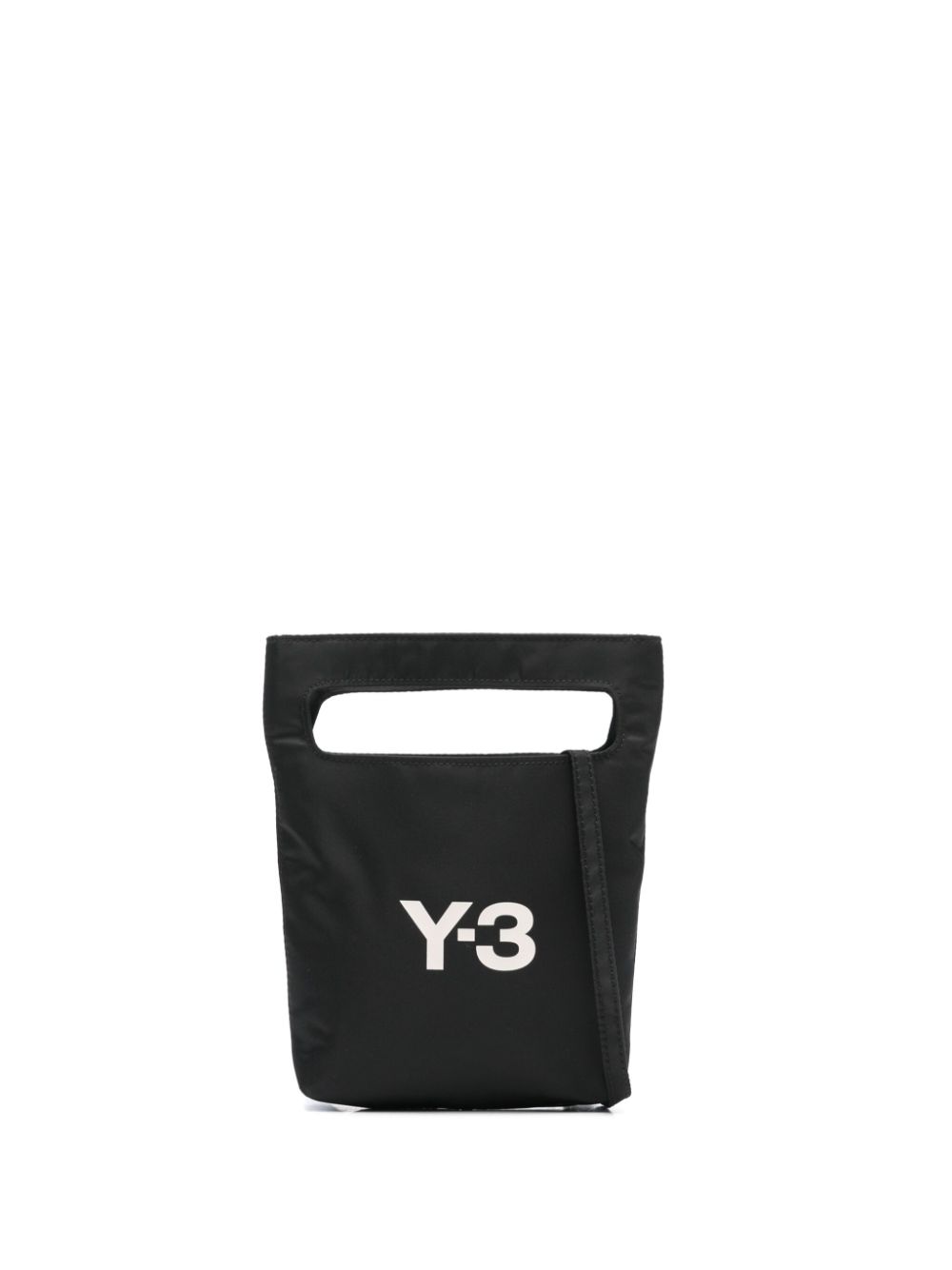 Y-3 mini logo-print tote bag - Black