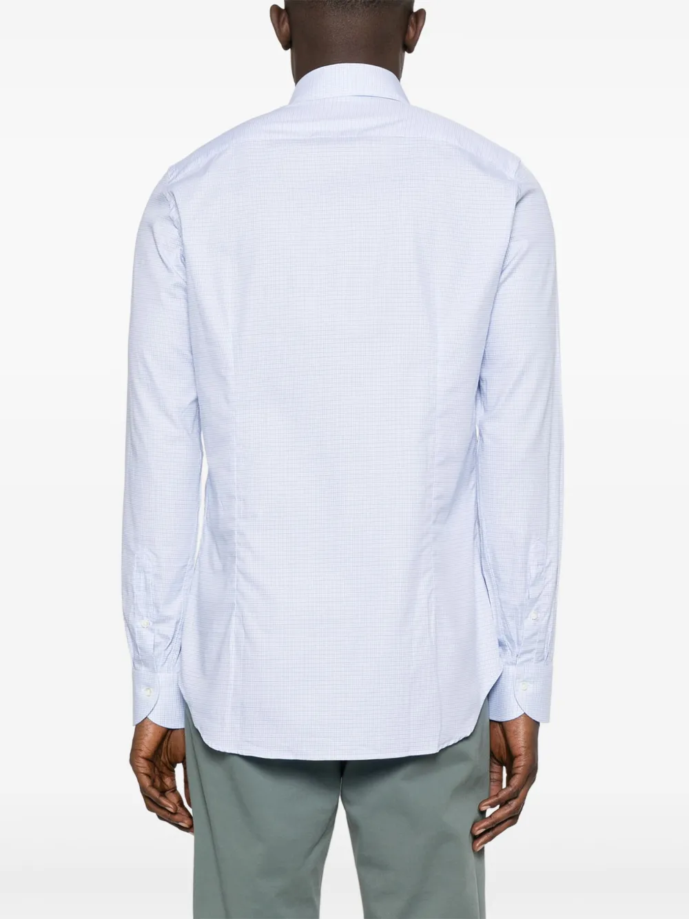 Canali Overhemd met patroon Blauw