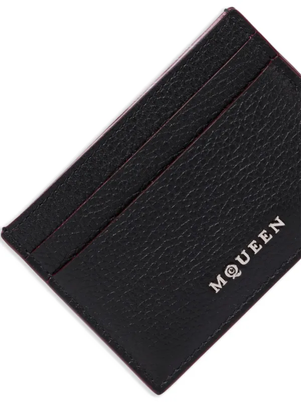 ALEXANDER MCQUEEN カード、ケースブラック【2】¨̮⃝ Alexander McQueen カードケース | ブラック | FARFETCH JP