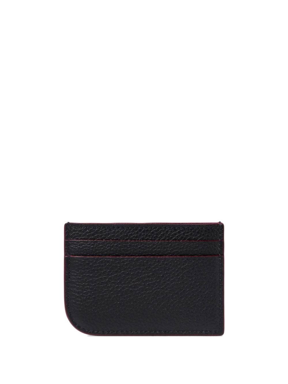 Alexander McQueen leather card holder - Zwart