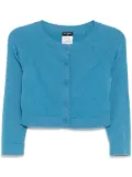 CHANEL Pre-Owned 2010-2023 CC Mark buttons cardigan - Blue