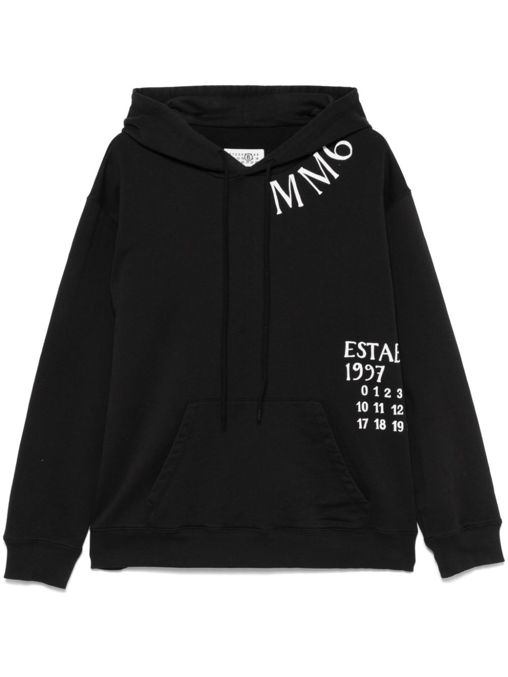 numbers-print hoodie