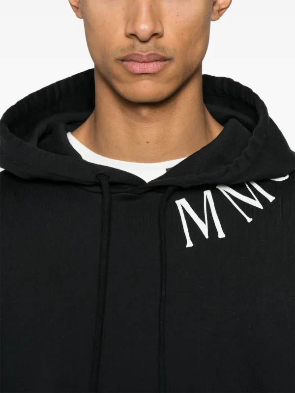 MM6 Maison Margiela プリント パーカー | ブラック | FARFETCH JP