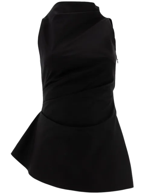 Alexander McQueen draped asymmetric top