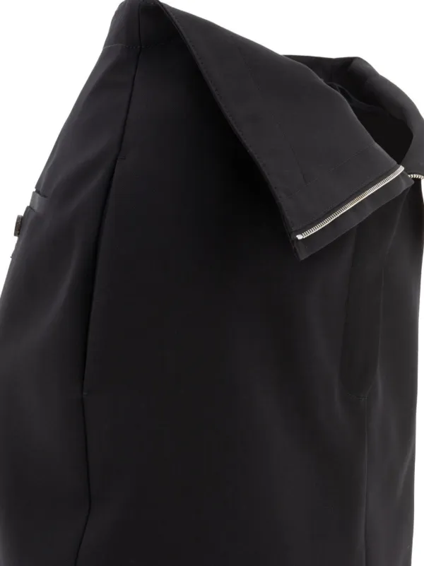 Alexander McQueen folded-edge Midi Skirt | Black | FARFETCH