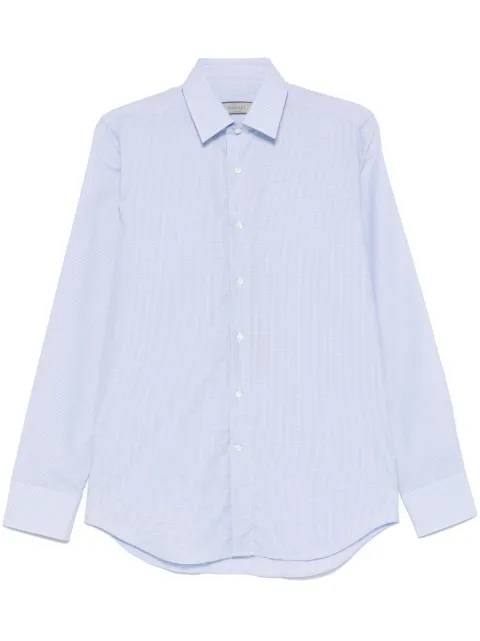 Canali grid-pattern shirt