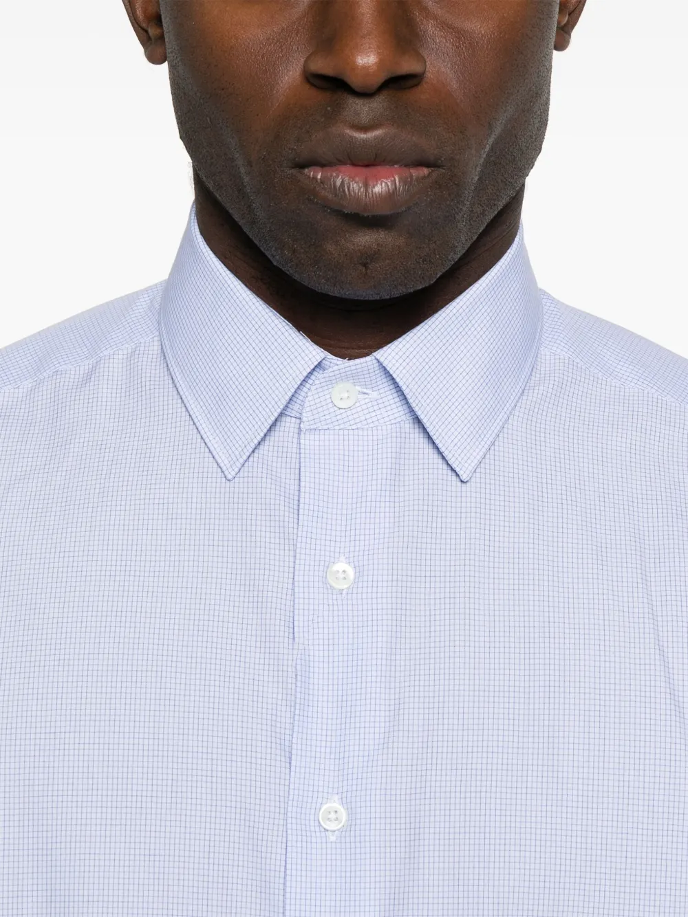 Canali Overhemd met patroon Blauw