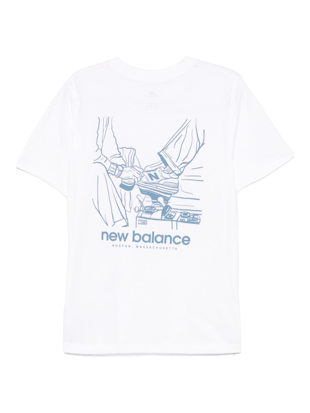 New Balance Glanzend T-shirt - Wit