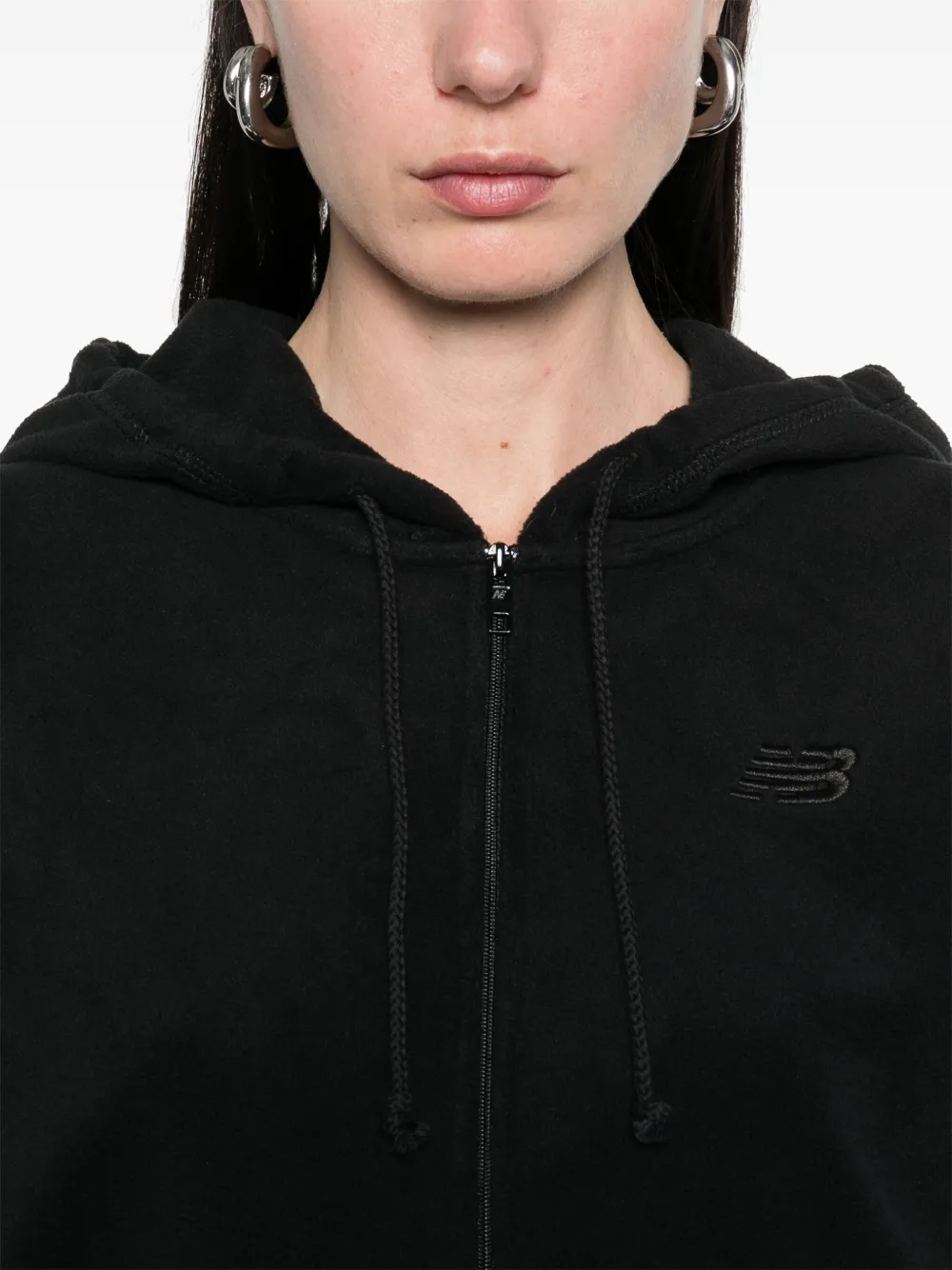 New Balance Polar Fleece Jacket In Black