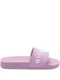 Givenchy logo-appliqué slides - Pink