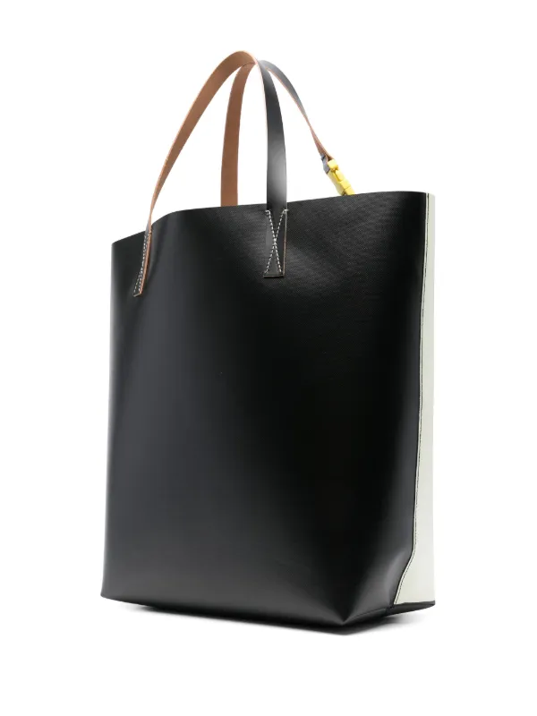 【MARNI】カラーブロック トートバッグ Marni カラーブロック トートバッグ | ニュートラル | FARFETCH JP