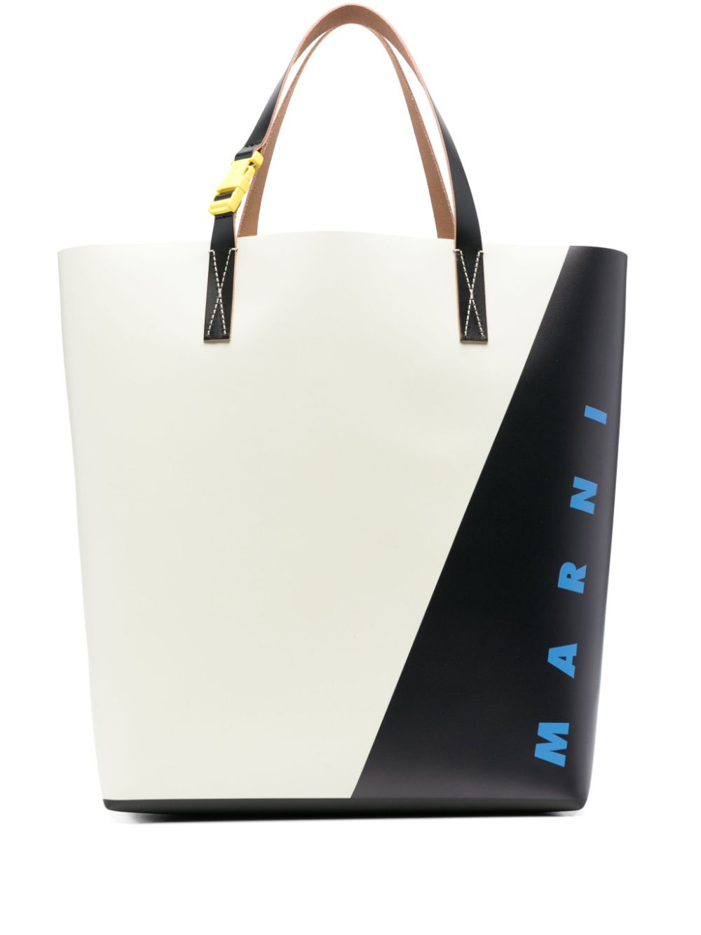 colour-block tote bag