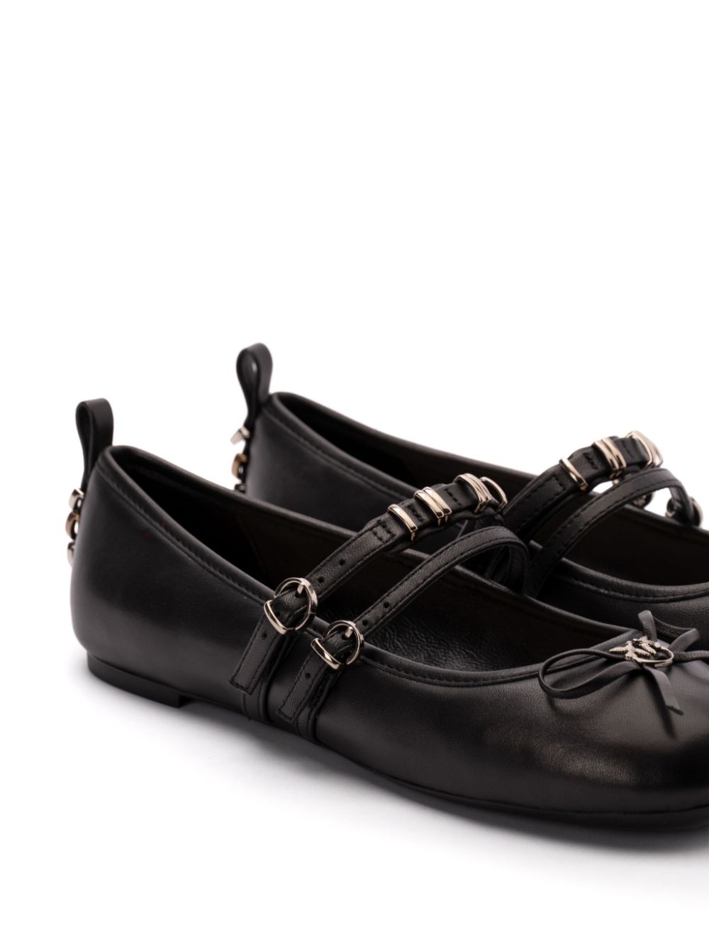 PINKO leather ballet flats - Zwart