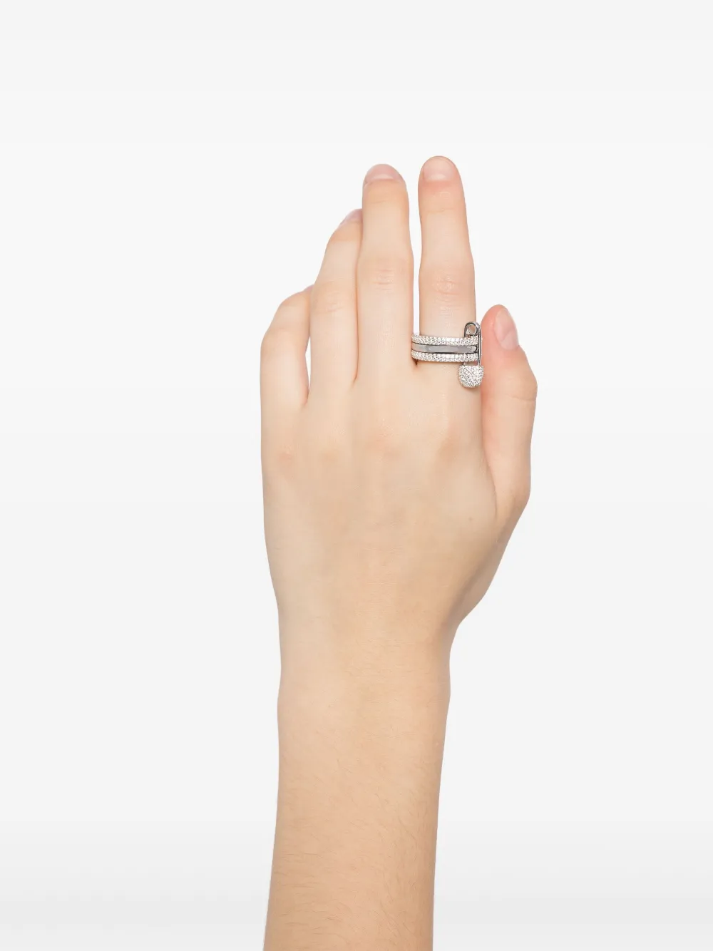 APM Monaco Ring met veiligheidsspeld - Zilver