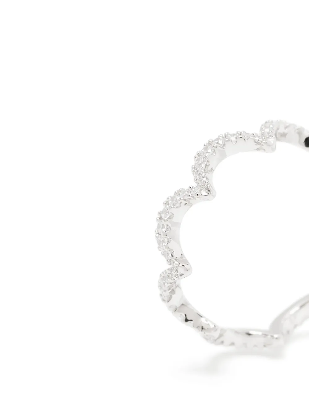 Apm Monaco Wavy Ring In Silver