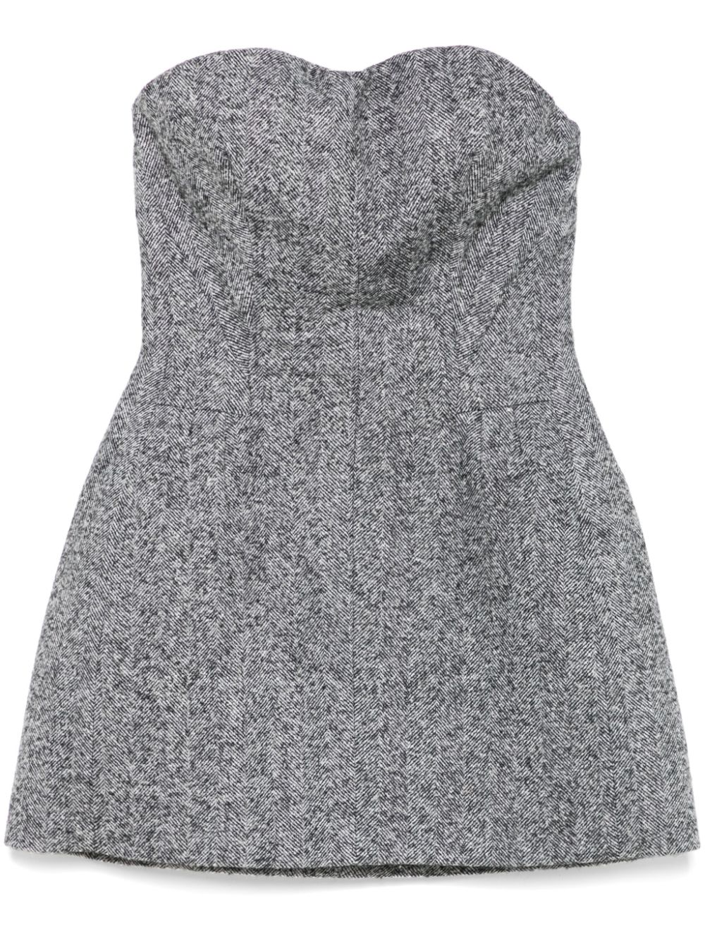 Ermanno Scervino herringbone mini dress - Grey