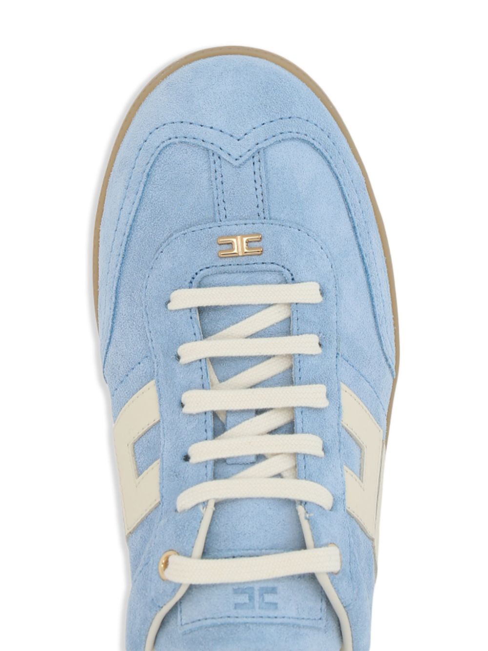 Elisabetta Franchi Suède sneakers Blauw