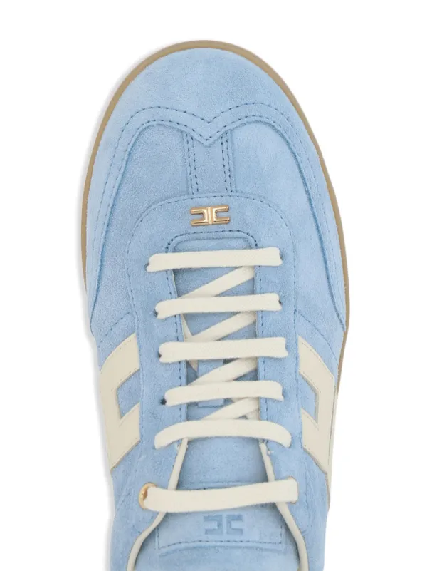 スニーカー ELISABETTA FRANCHI Woman Sneakers Gnawed Blue SA51G D07 Elisabetta Franchi Sneakers In Suede | Blu | FARFETCH IT
