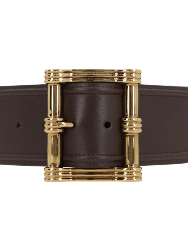 ベルト ETRO Woman Belt Brown WP3B0037AP317 R2723 ETRO logo-buckle Leather Belt | Brown | FARFETCH