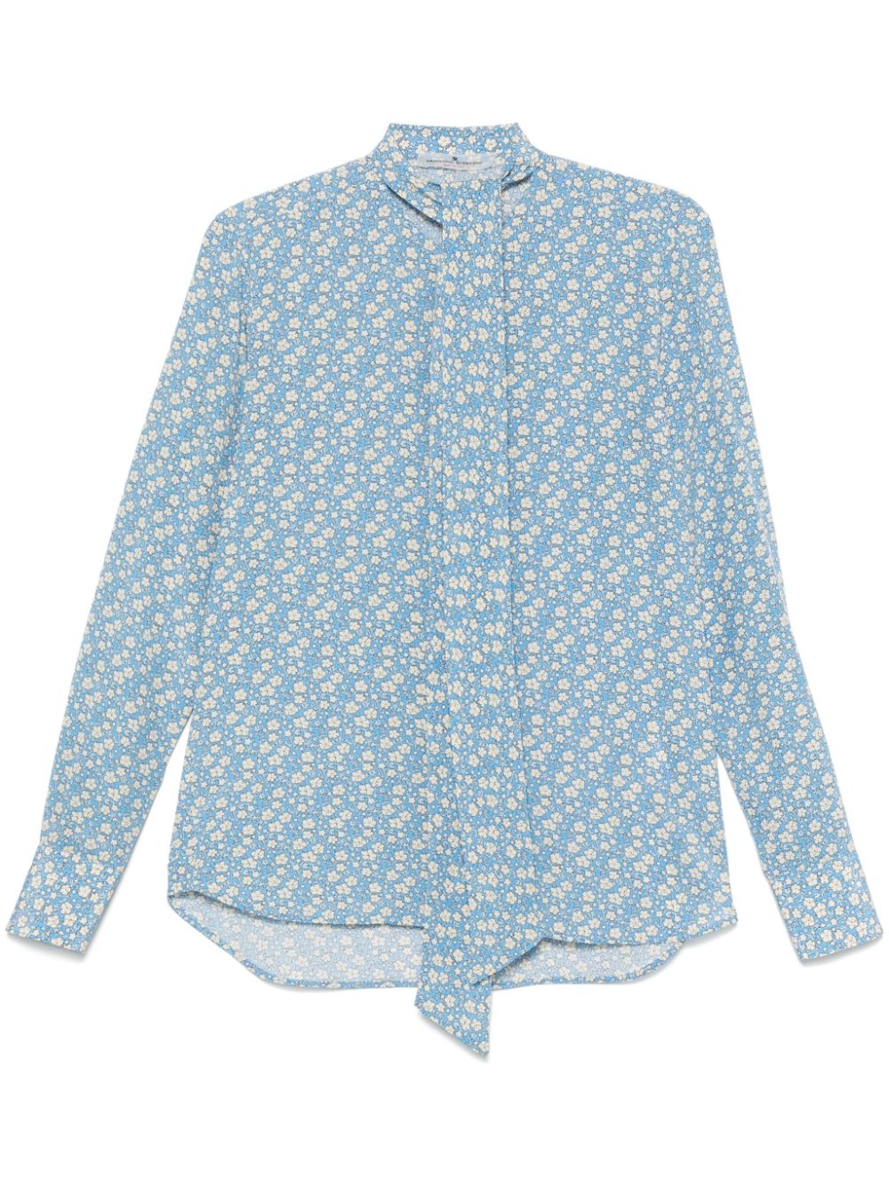 Ermanno Scervino floral-print blouse Blauw