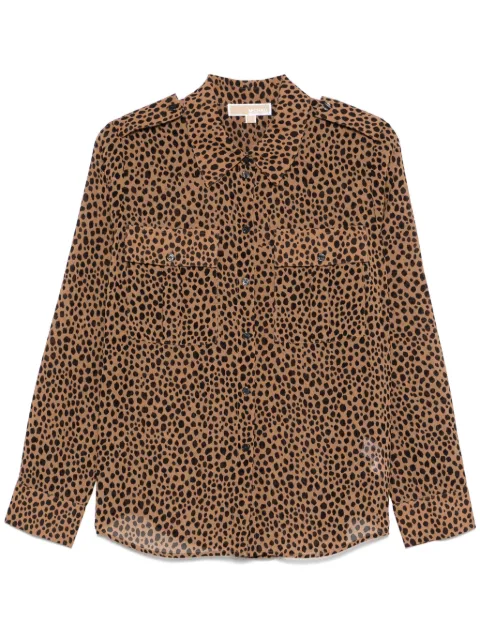 Michael Michael Kors leopard-print shirt