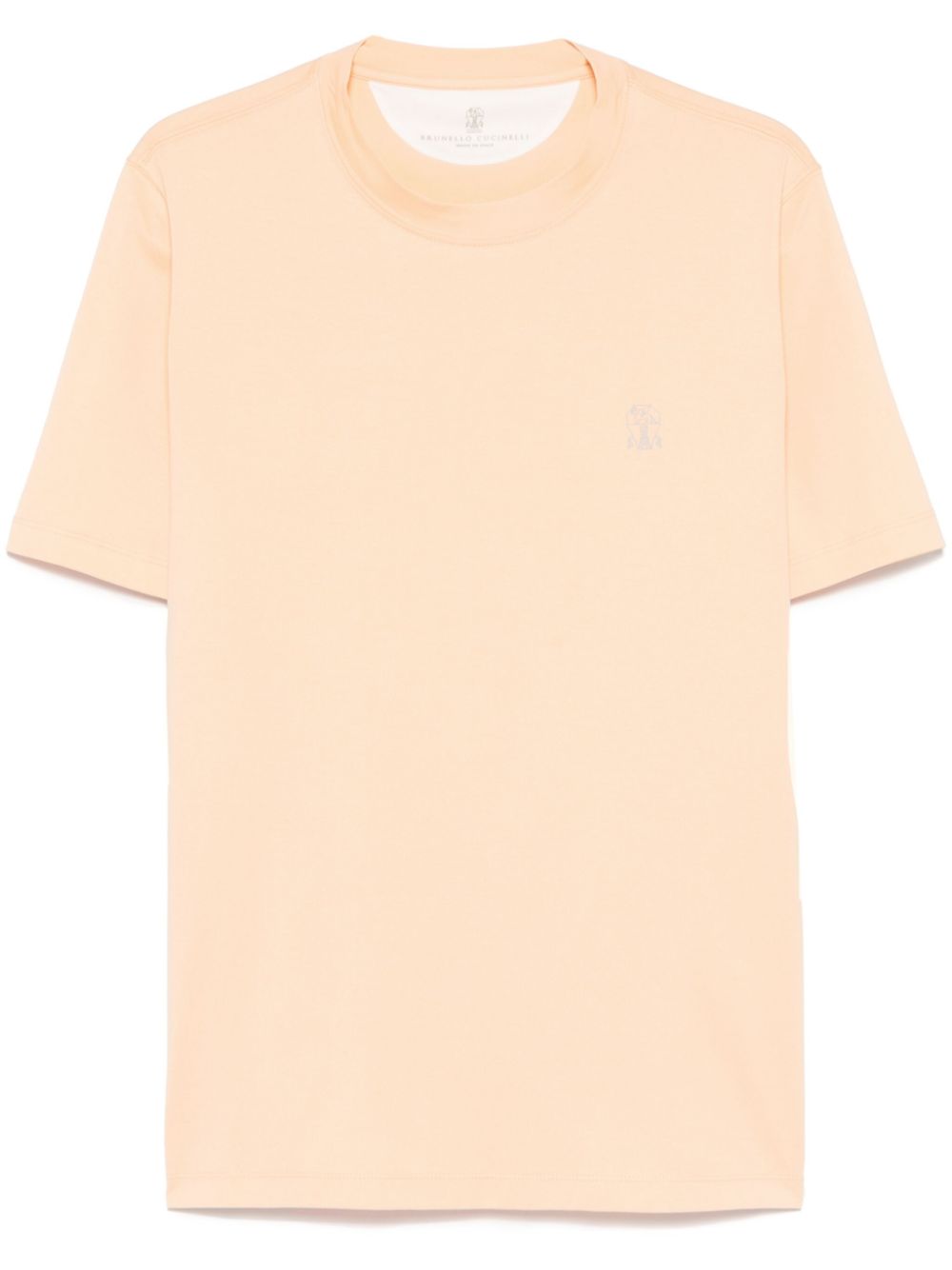 Brunello Cucinelli logo-print T-shirt - Orange