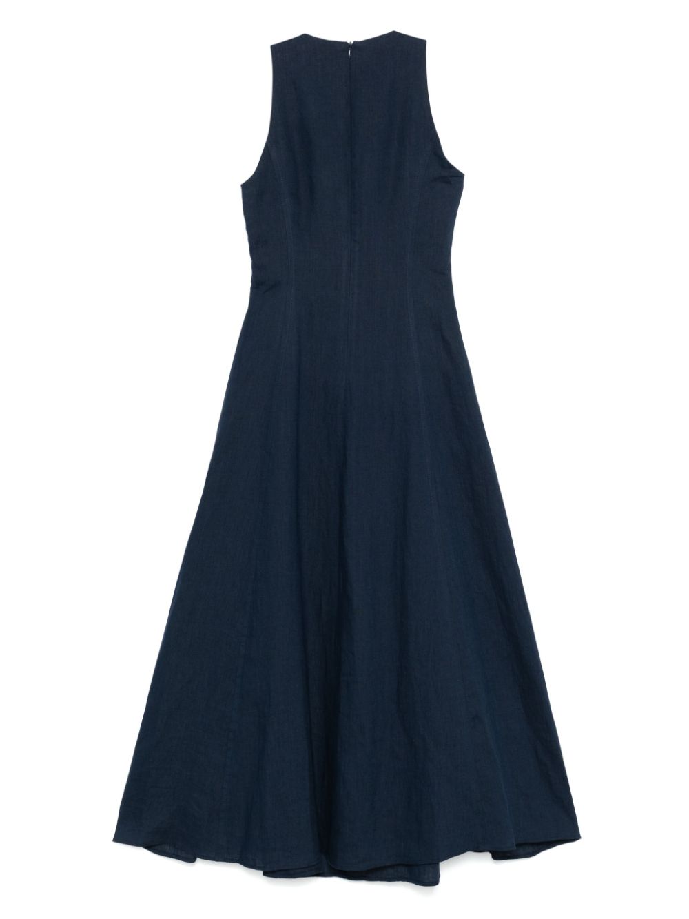 Eleventy linen midi dress - Blauw