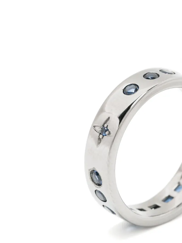APM Monaco Smile Morse Code Ring | Silver | FARFETCH