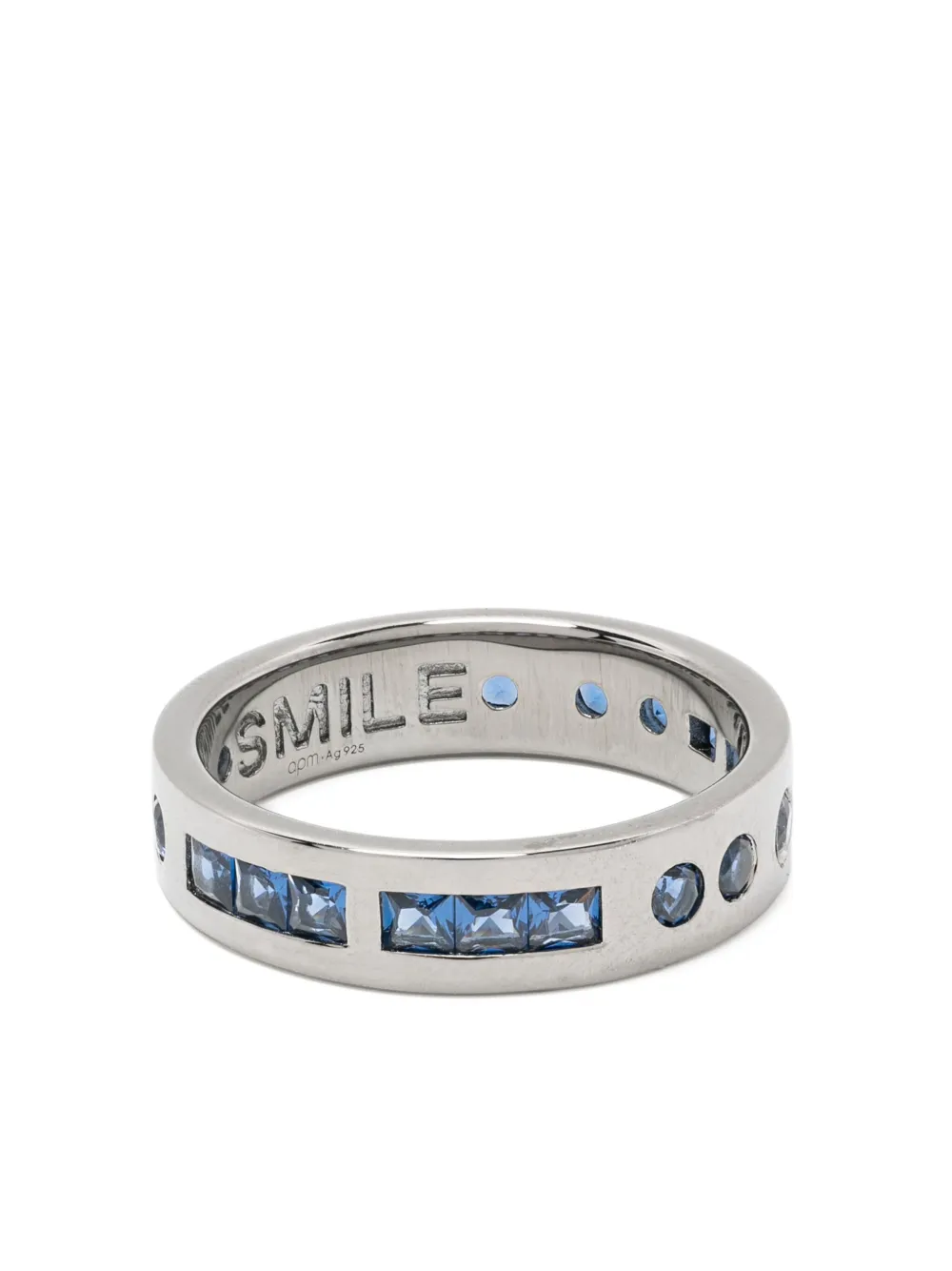 APM Monaco anillo Smile Morse Code | plateado | Image 1