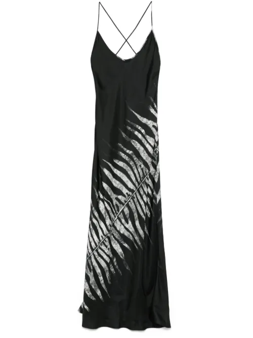 Robe longue à imprimé Tigress - Roberto Cavalli - Modalova
