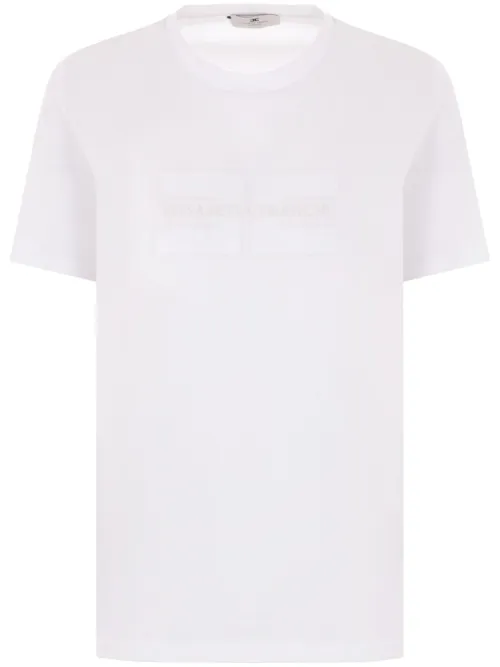 T-shirt à logo imprimé - Elisabetta Franchi - Modalova