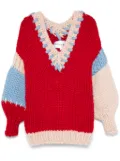 HOPE MACAULAY Aspen Chunky mini dress - Red