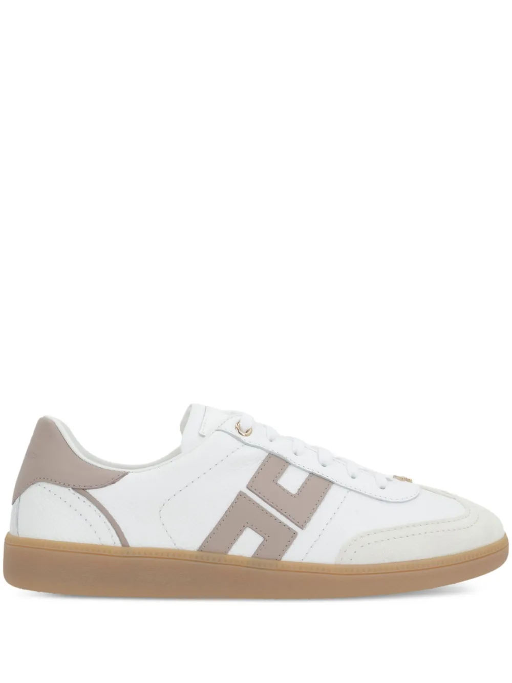 Elisabetta Franchi Leren sneakers Wit