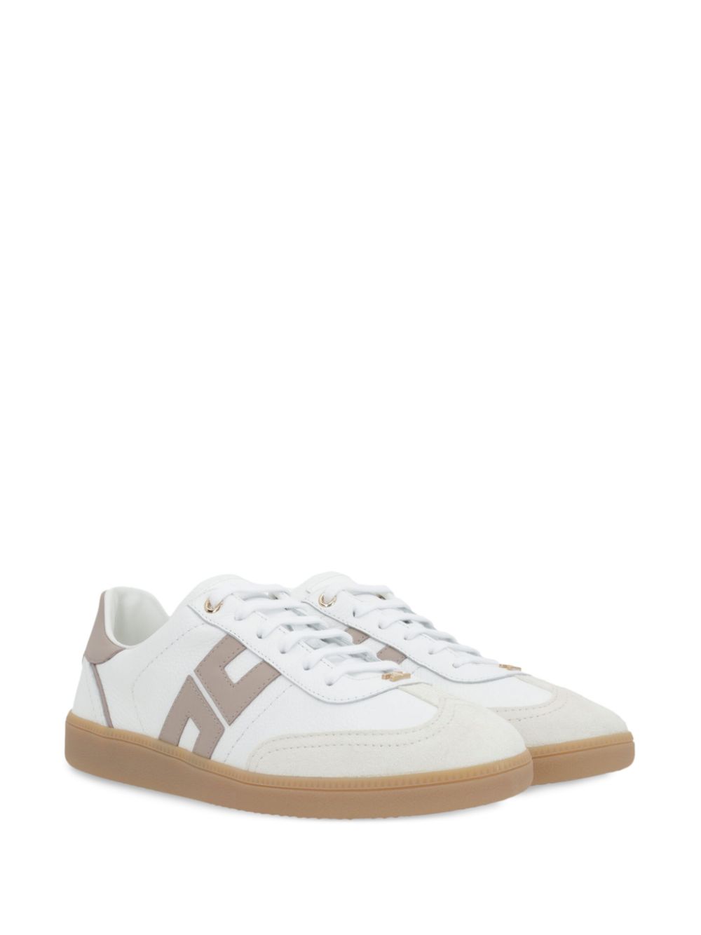 Elisabetta Franchi leather sneakers - Wit