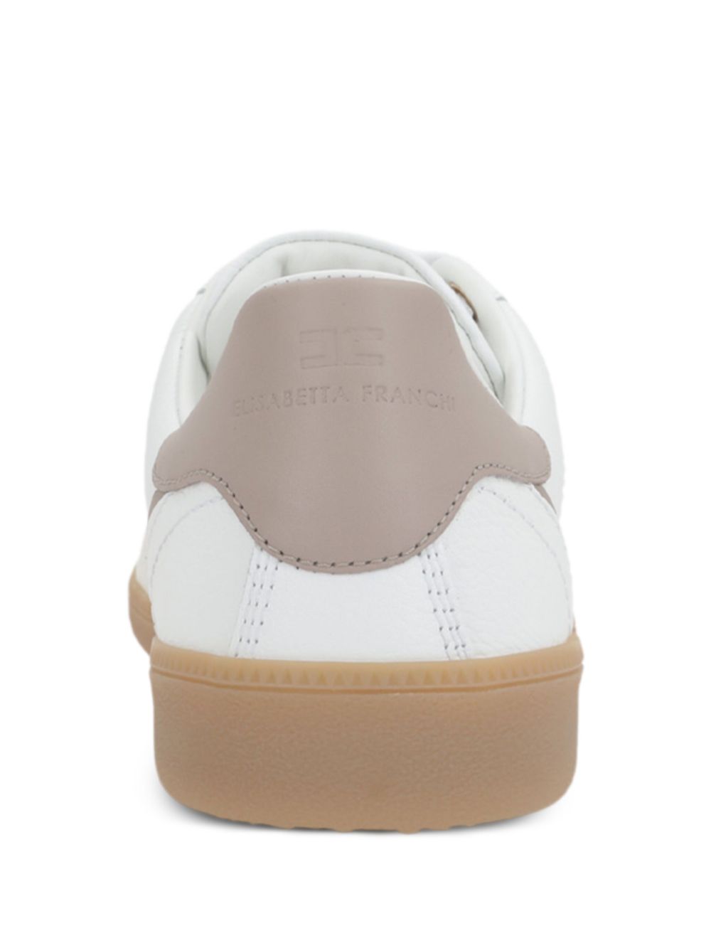 Elisabetta Franchi leather sneakers White