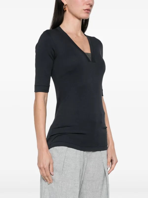 ブルネロクチネリ Tシャツ モニーレ ☆美品【Brunello Cucinelli/ブルネロクチネリ】モニーレ 半袖 T