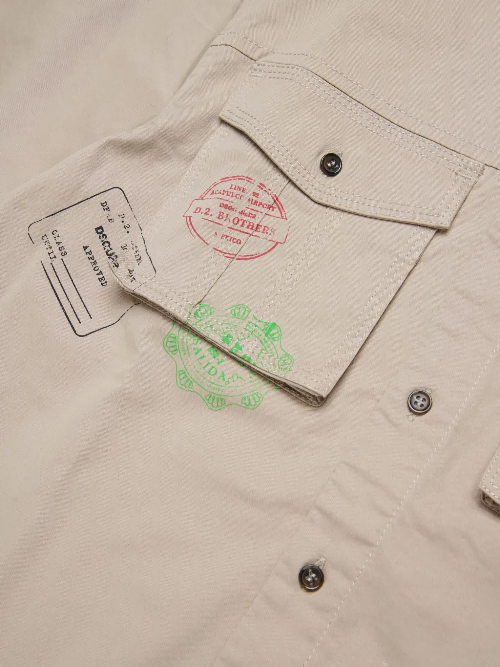 DSQUARED2 KIDS Shirt met logoprint Bruin