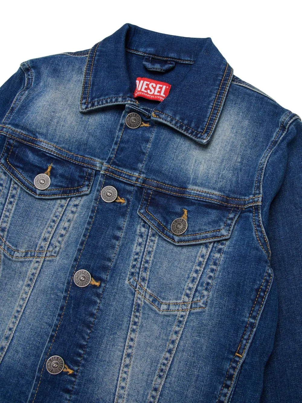 Diesel Kids Trucket spijkerjack Blauw