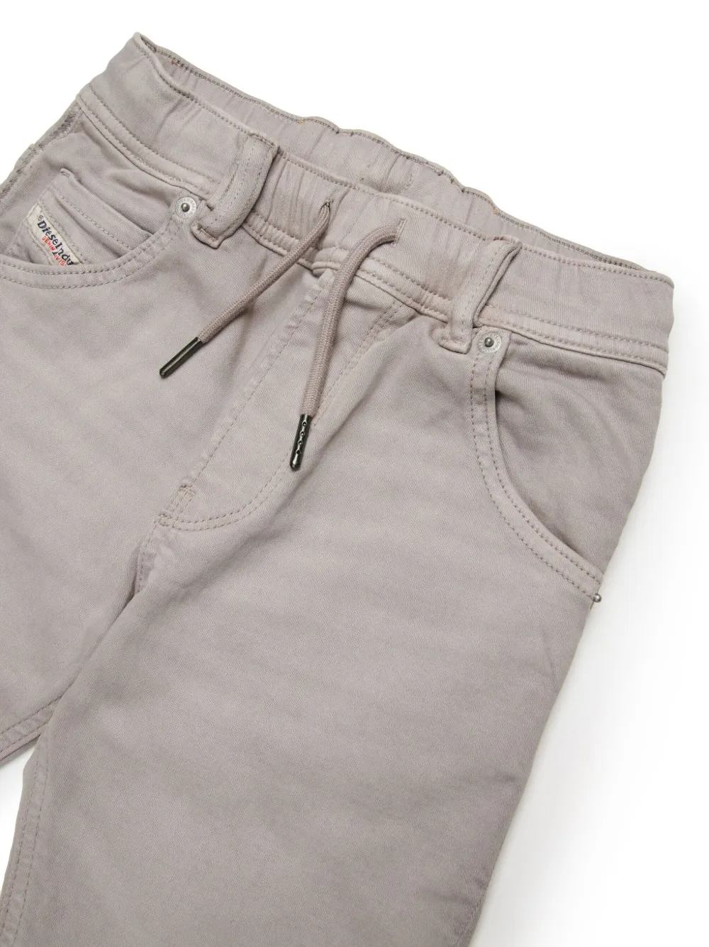 Diesel Kids Spijkershorts met trekkoord Grijs