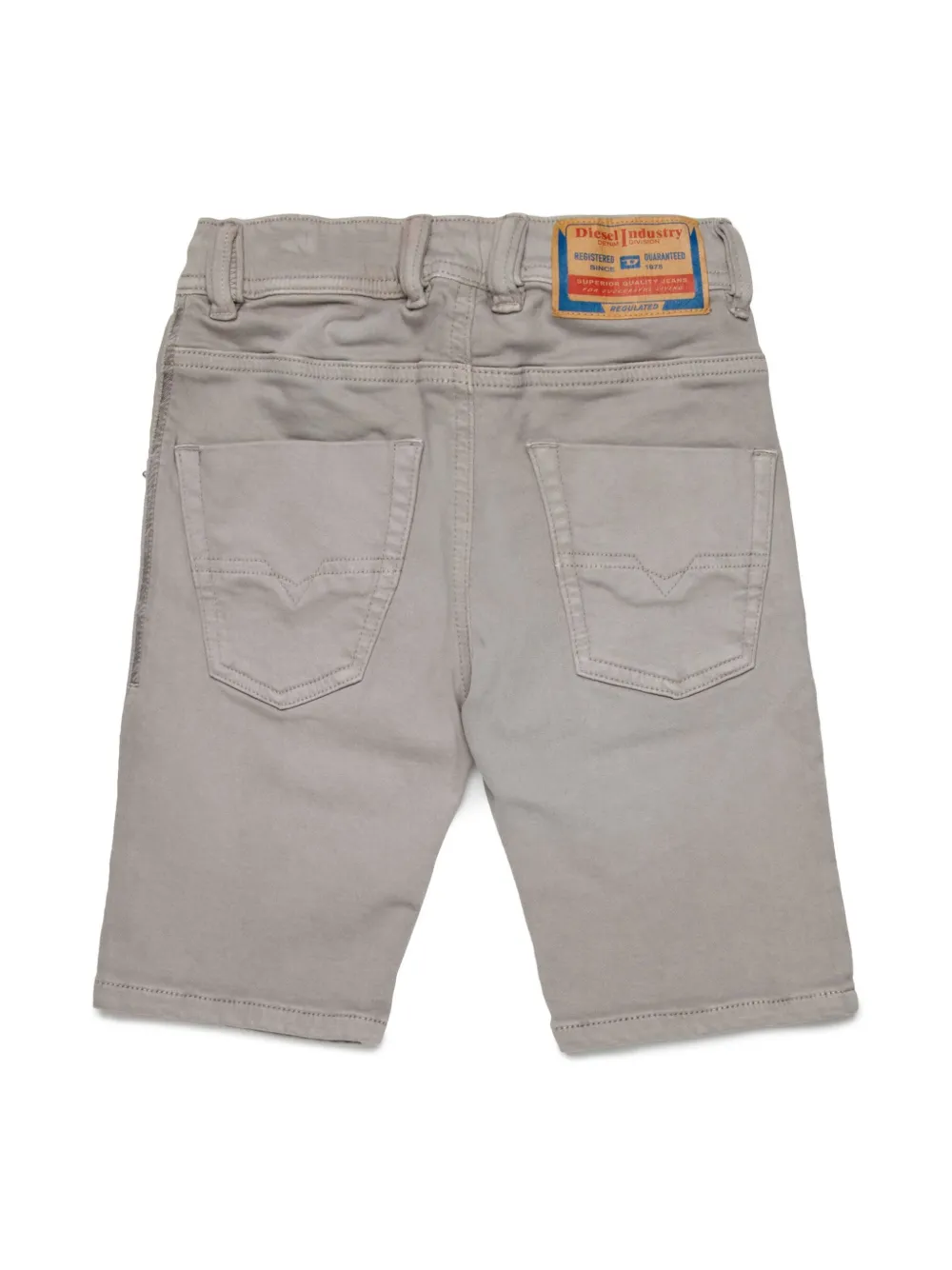 Diesel Kids drawstring denim shorts - Grijs