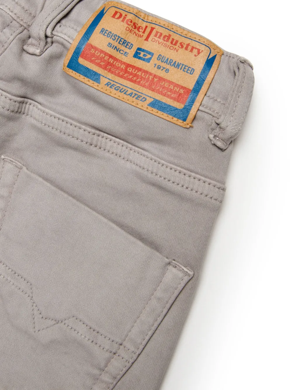 Diesel Kids Spijkershorts met trekkoord Grijs