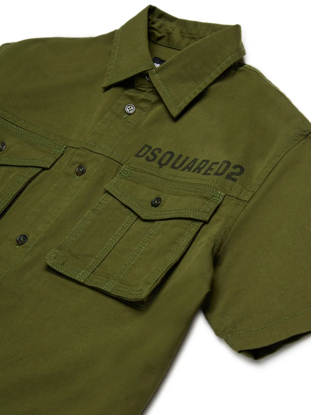 DSQUARED2 KIDS Shirt met logoprint Groen