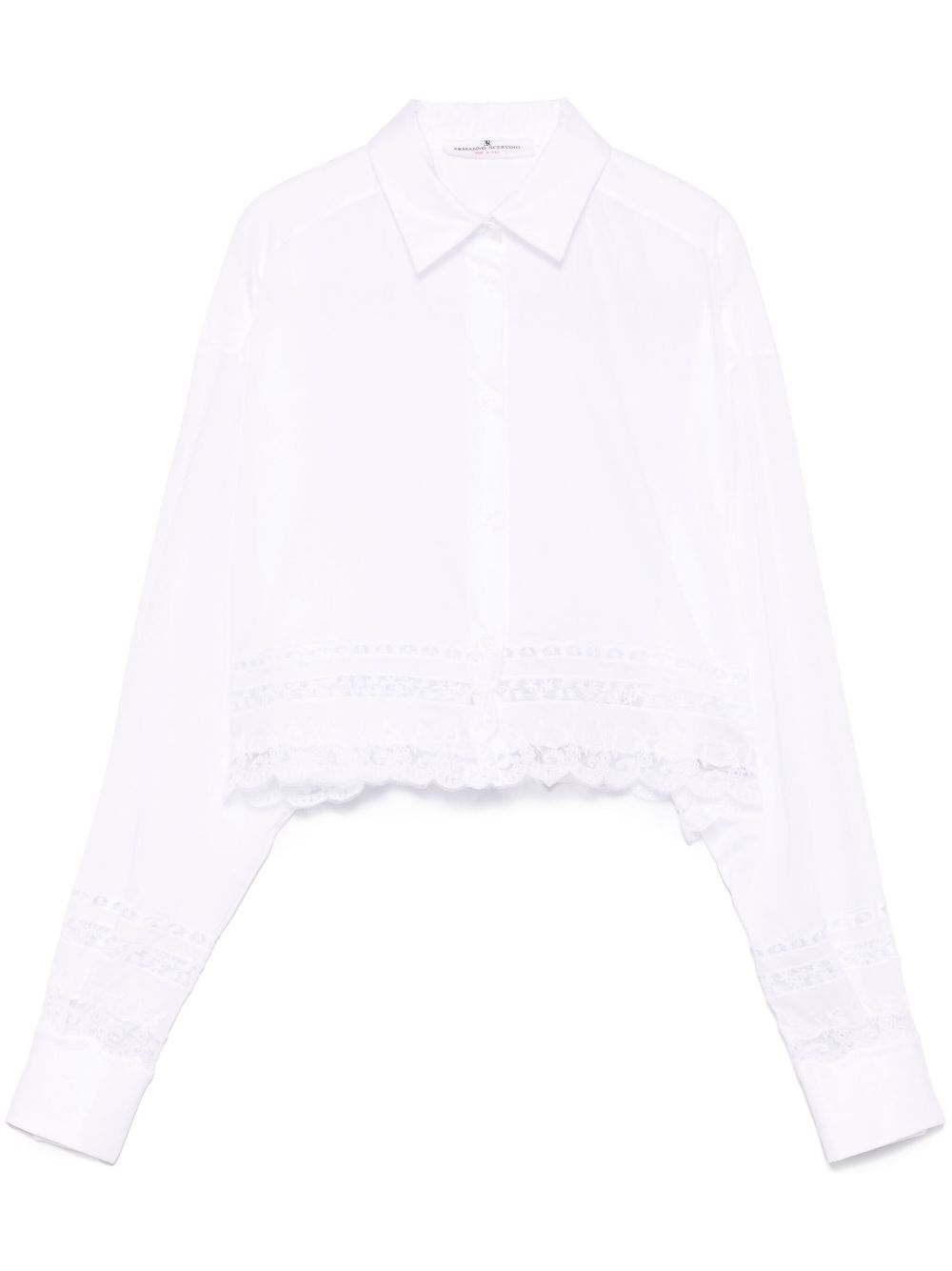 Ermanno Scervino lace-detailed shirt Wit