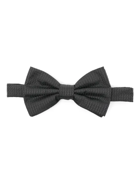 BOSS corbata de moño con monograma en jacquard