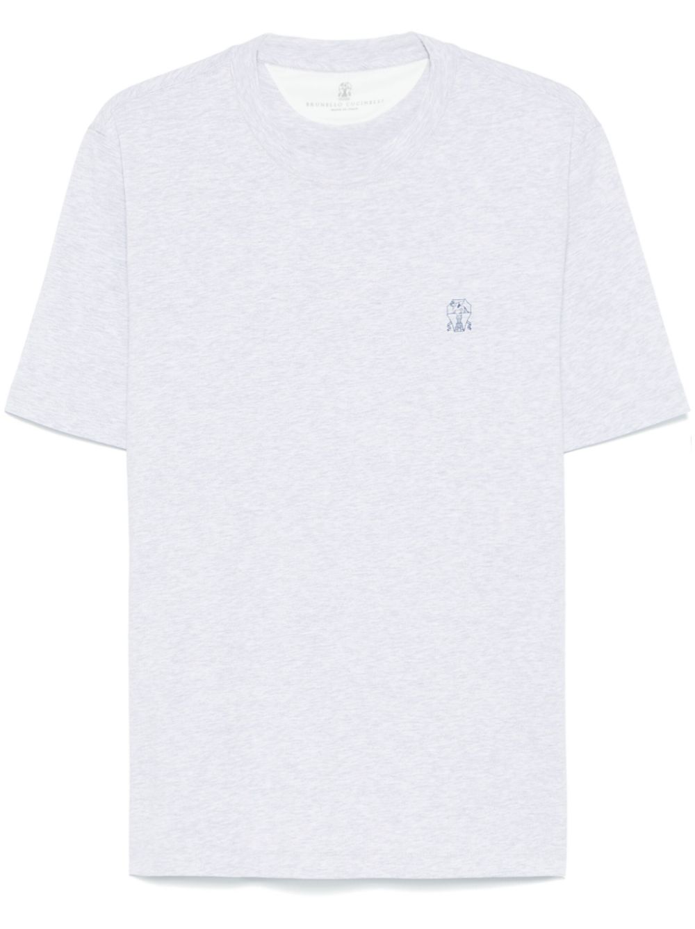 Brunello Cucinelli logo-print T-shirt - Grey